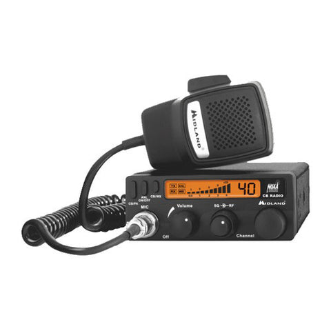 Midland Radios 40 Ch Mini Mobile CB Radio w/WX & PA