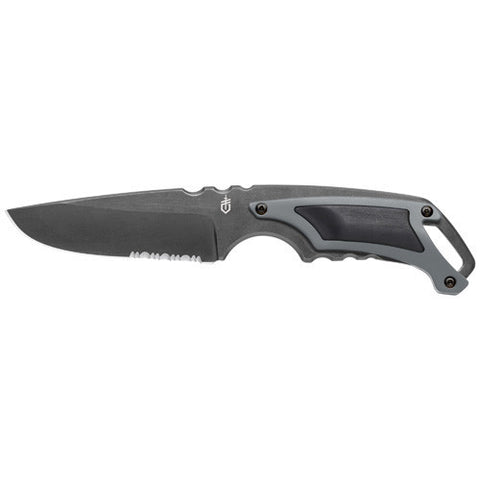 KNV - Gerber Blades Basic Drop Point W/ Sheath Serr Clam