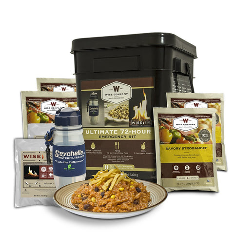 LTF - Ultimate 72 Hour Kit (72 Servings, Water Filter, Fire)